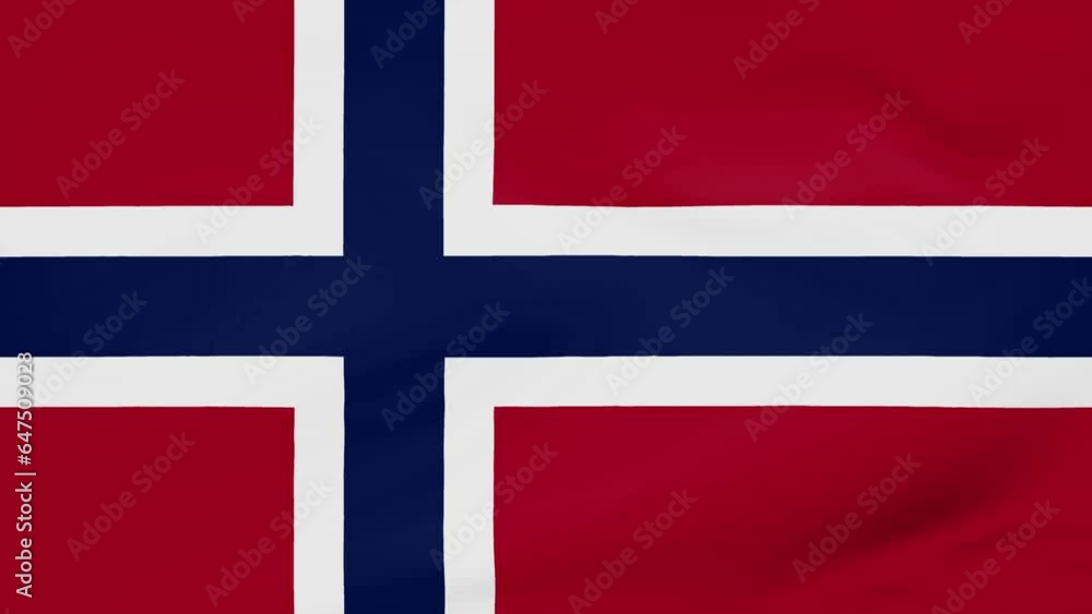 Norway flag waving animated background Norway flag waving animated background