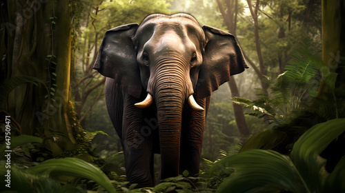 Asian Elephant in nature