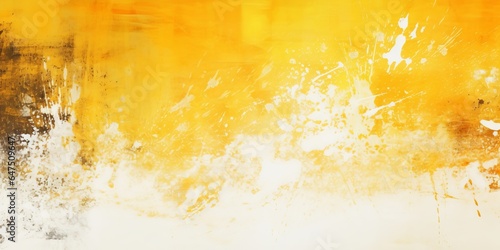 Yellow and white dirty grunge texture background, Generative AI