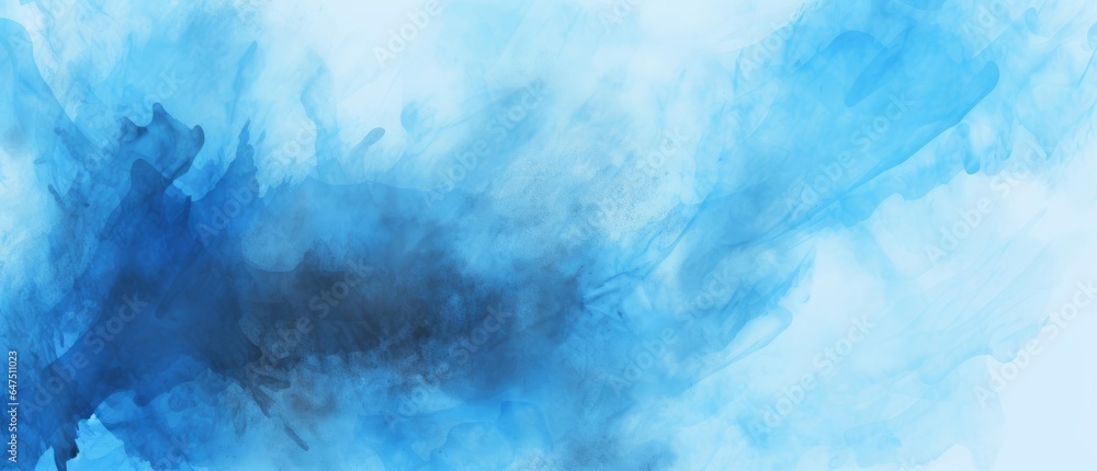 Black and blue watercolor abstract background with canvas texture.  illustration, Generative AI