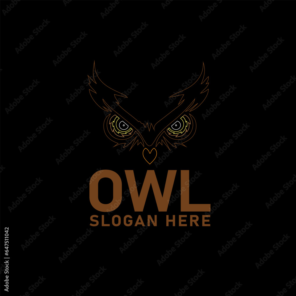 Owl logo vector Owl logo vector