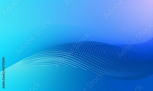 Gradient blue background with halftone memphis style. Modern banner template , Generative AI