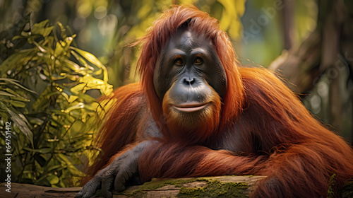 Orangutan in nature