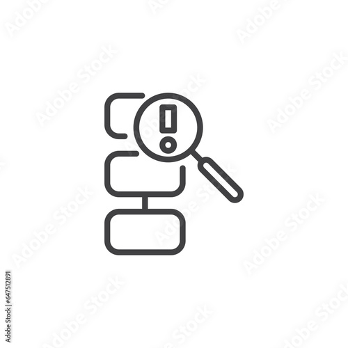 Root Cause Analysis line icon
