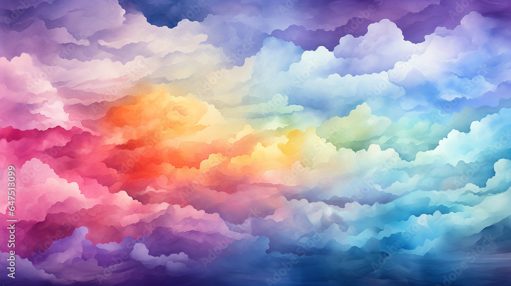rainbow colored cloud background rainbow colored cloud background