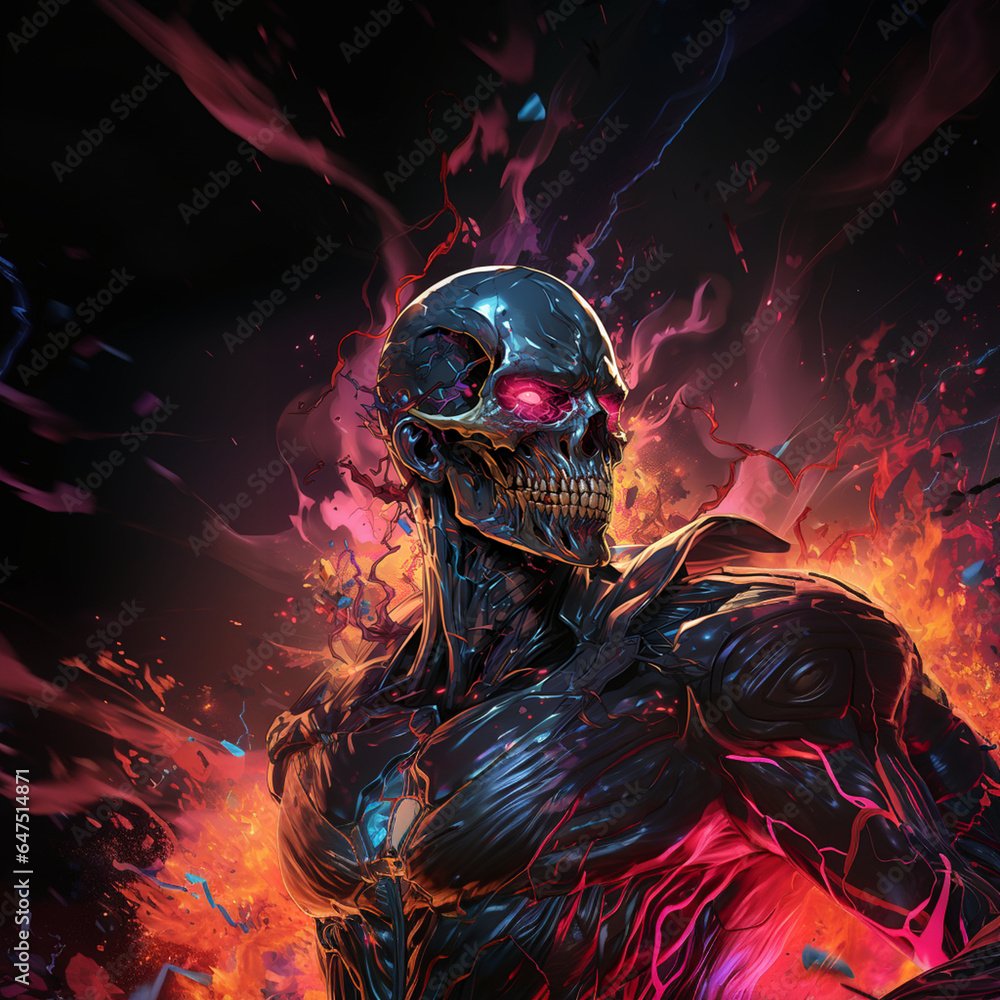 Naklejka premium skeleton