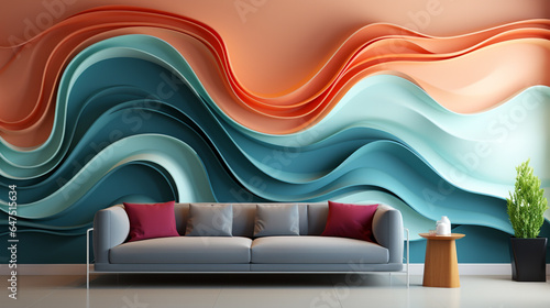 pastel color living room background