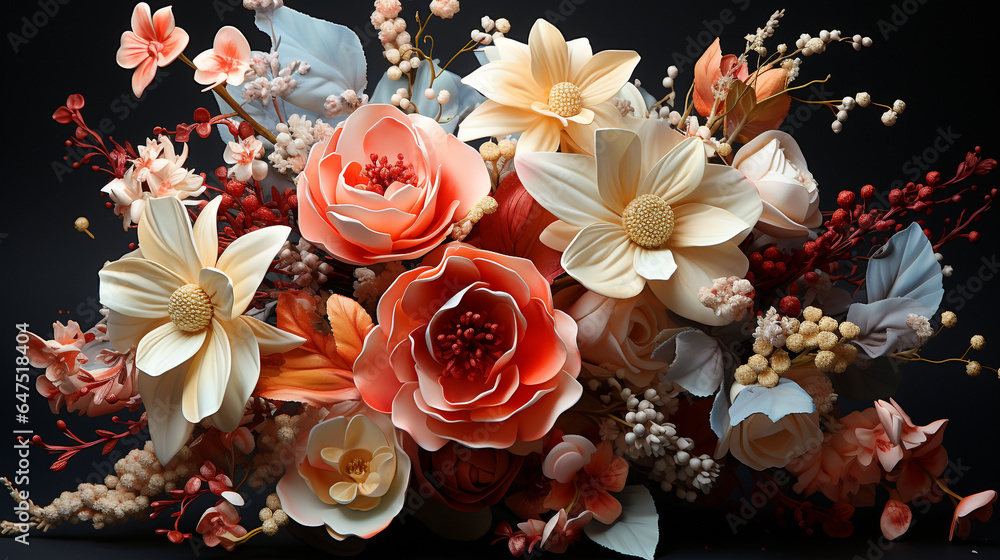 Fototapeta premium Beautiful flower bouquet