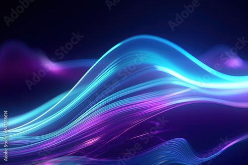 abstract futuristic background with pink blue glowing neon moving high speed wave lines and bokeh lights. Data transfer concept Fantastic wallpaper