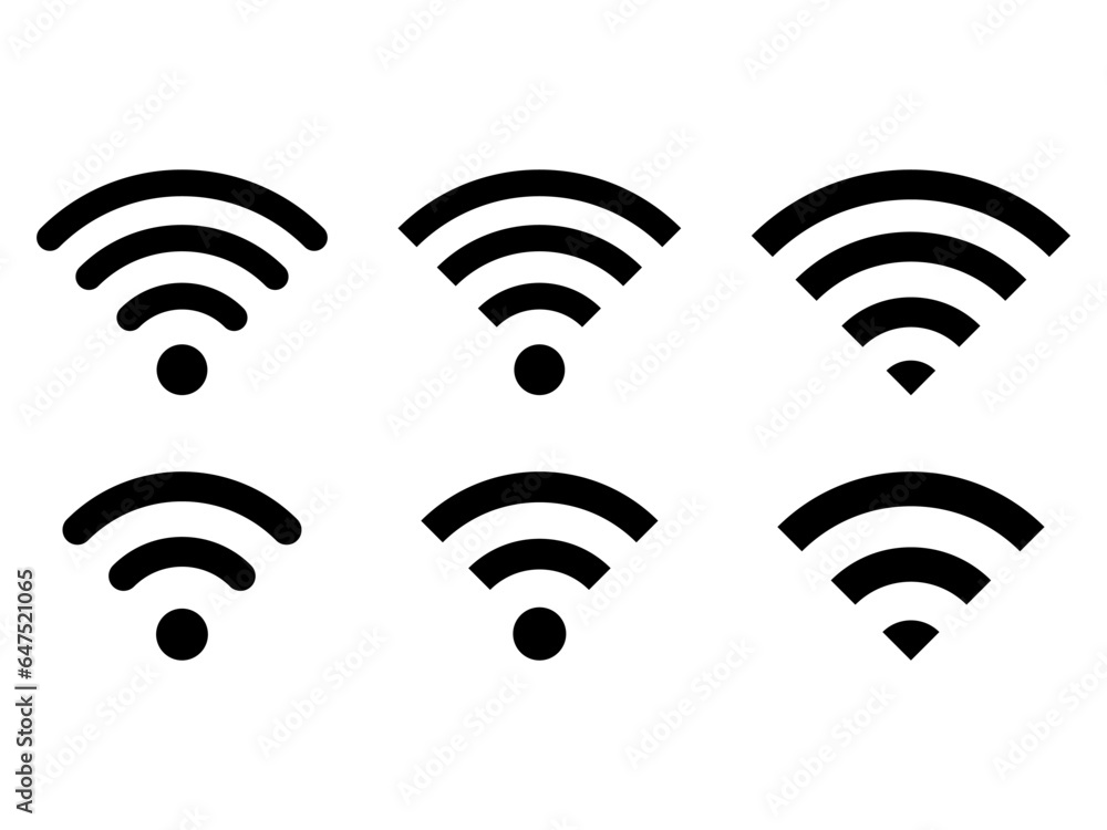 Wi-Fiのアイコンセット Wi-Fiのアイコンセット