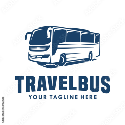 Bus logo design vector. Travel bus logo