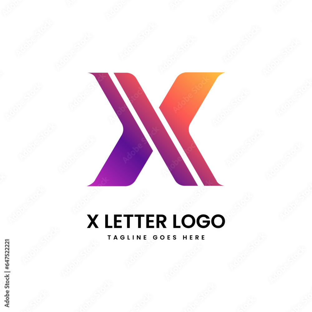 X logo design and template creative x icon initials based letters in vector X logo design and template creative x icon initials based letters in vector