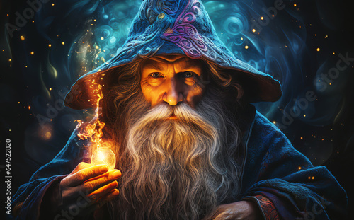 magician portrait, AI generated