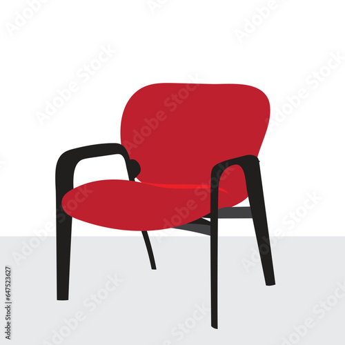 Furniture at home vector art and illustration. Flat design of furniture or interiors in home concept art.