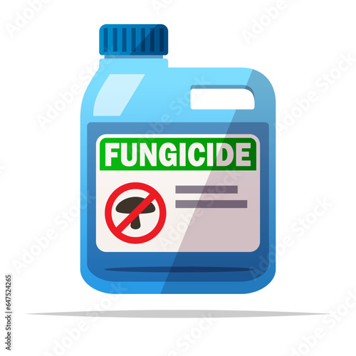 Fungicide chemical vector isolated illustration