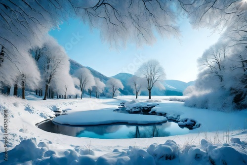 Winter landscape for your Celebrations Card