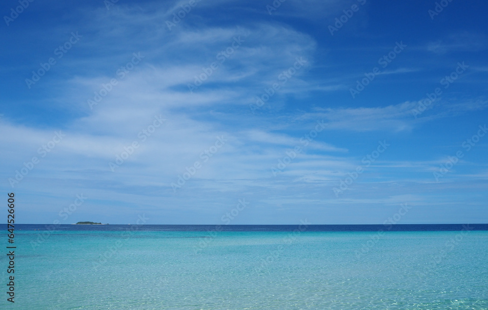 モルディブの青い海と空 OLYMPUS DIGITAL CAMERA