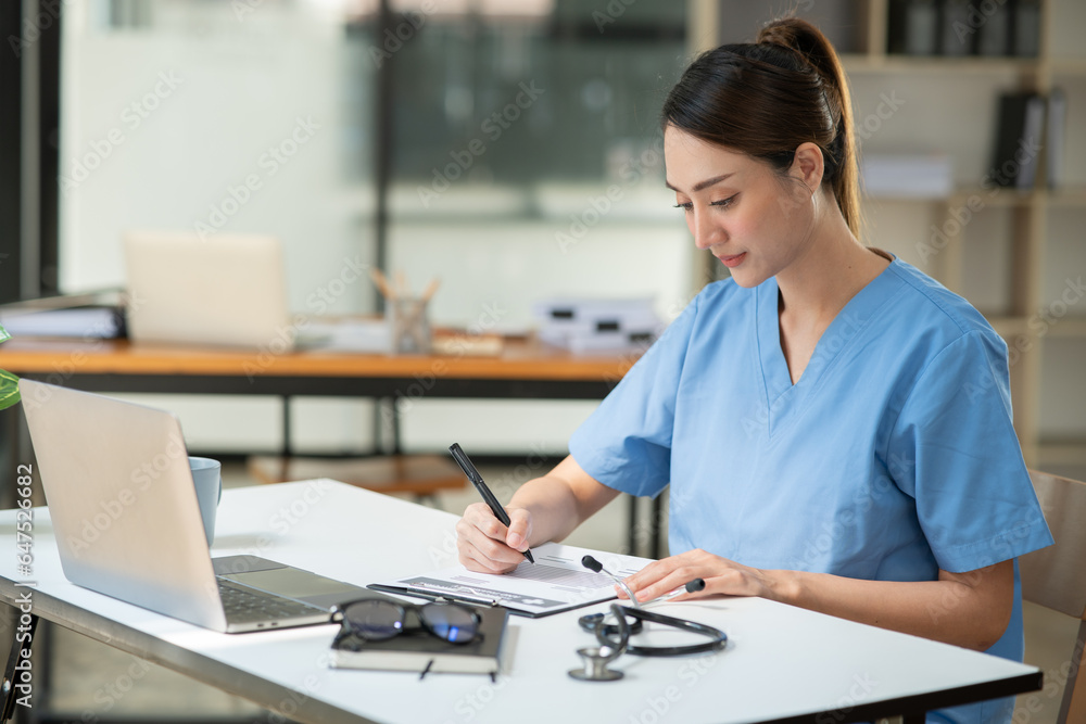 Female nurse doctor Working in a hospital or clinic Female nurse doctor Working in a hospital or clinic