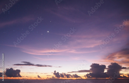 モルディブの海と明るい星空 OLYMPUS DIGITAL CAMERA