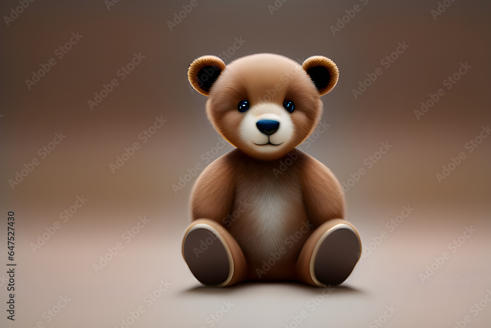 Obraz premium brown teddy bear (Generative AI)