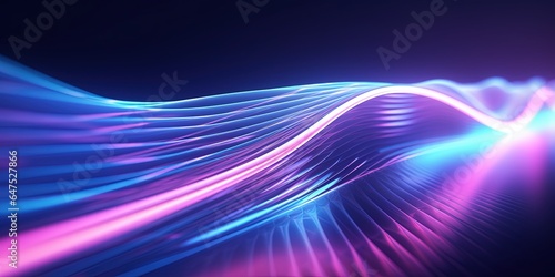 abstract futuristic background with pink blue glowing neon moving high speed wave lines and bokeh lights. Data transfer concept Fantastic wallpaper