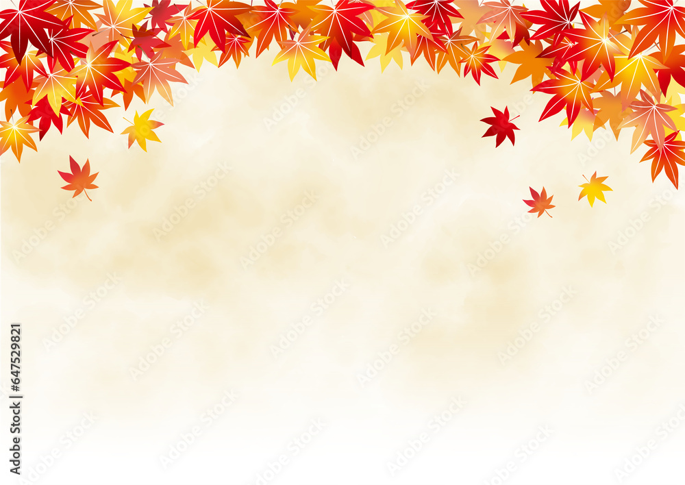 秋、紅葉のイメージ　背景
