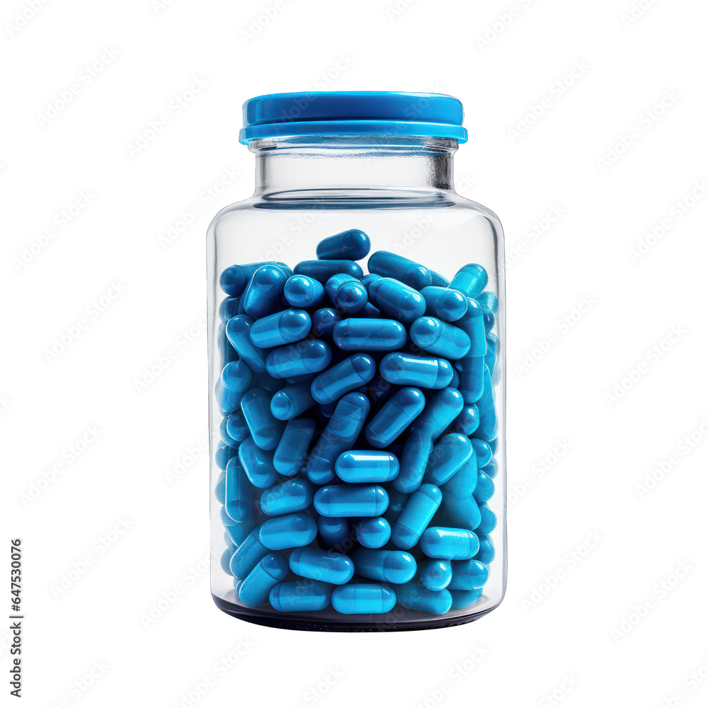 supplement pills in transparent bottle, health and fitness supplements, bodybuilding, on isolated transparent png background, generative ai supplement pills in transparent bottle, health and fitness supplements, bodybuilding, on isolated transparent png background, generative ai