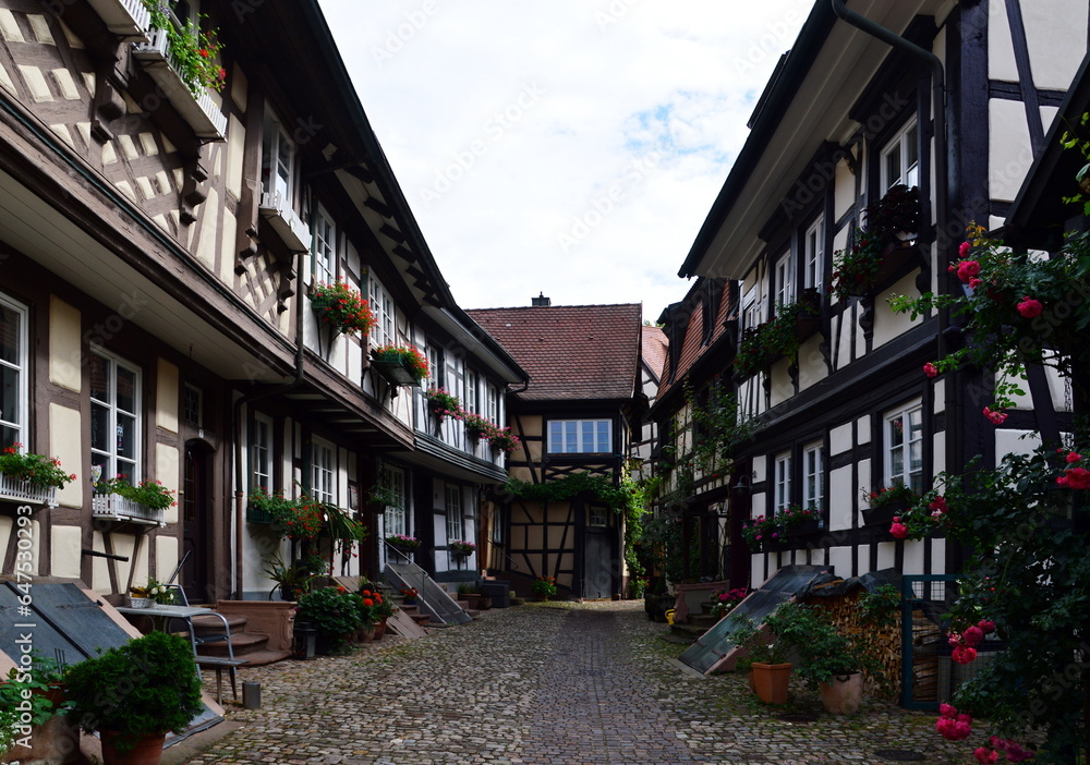 Historical Buildings in the Old Town of Gengenbach, Baden - Württemberg