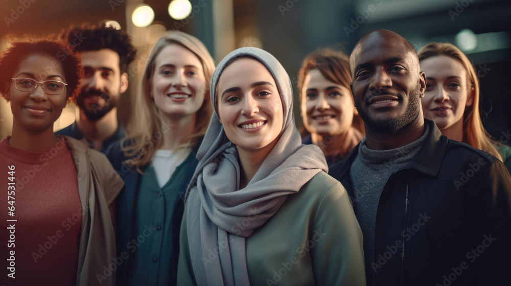 Obraz premium Photograph that captures the diversity and inclusivity of a successful environmental campaign