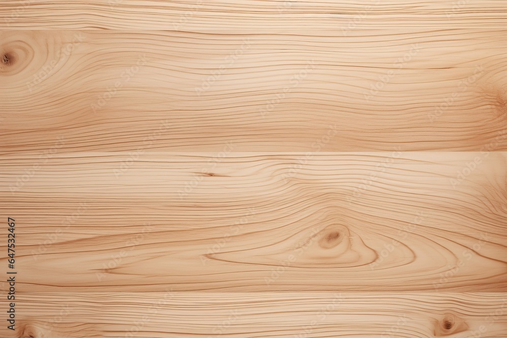 Light solid wood plank texture background. Generative AI image
