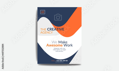 Corporate  business flyer design template 