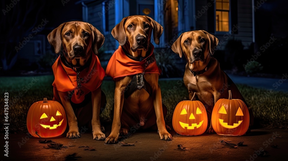 Canine Pumpkin Patrol costumes pups Neighborhood, Background Image,Desktop Wallpaper Backgrounds, HD