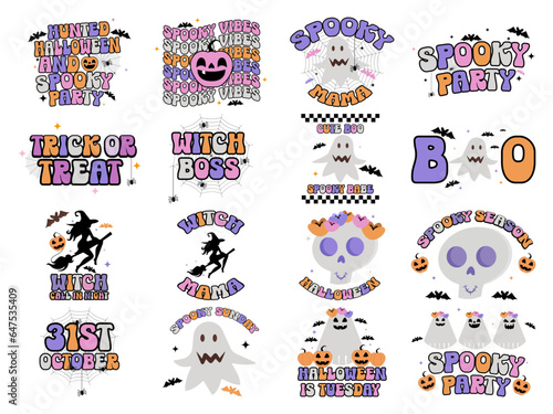 set of Happy Halloween sublimation craft bundle illustration part-3