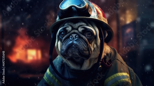 Doggy in uniform service hero Halloween, Background Image, HD