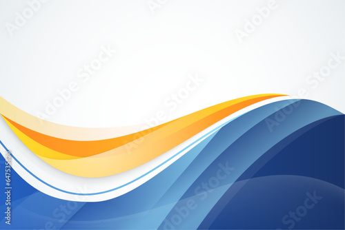 Professional business design layout template or corporate banner design. Magazine cover, publishing and print presentation. Abstract vector background. combination orange and blue gradient element.