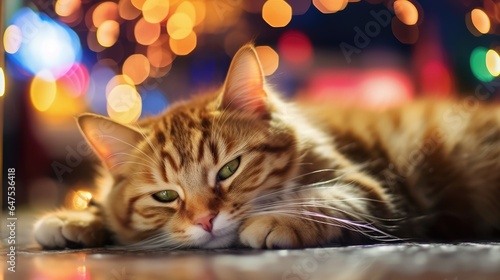 Meowy And Bright festive attire Christmas, Background Image, HD