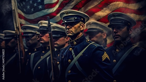 Salute To Service Patriotic Veterans, Background Image, HD