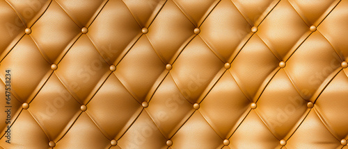 Yellow Leather Capitone Tufted Wall with Diamond-Shaped Panels  background wallpaper