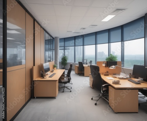  office interior design inside a large company 