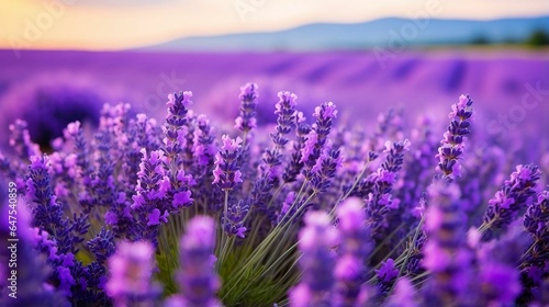 background Lavender field in full bloom  © Halim Karya Art
