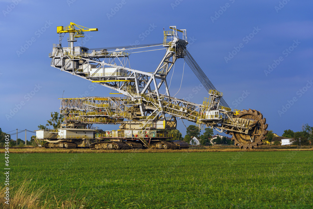 Excavator of an open-pit lignite mine in Konin-Kleczew Excavator of an open-pit lignite mine in Konin-Kleczew