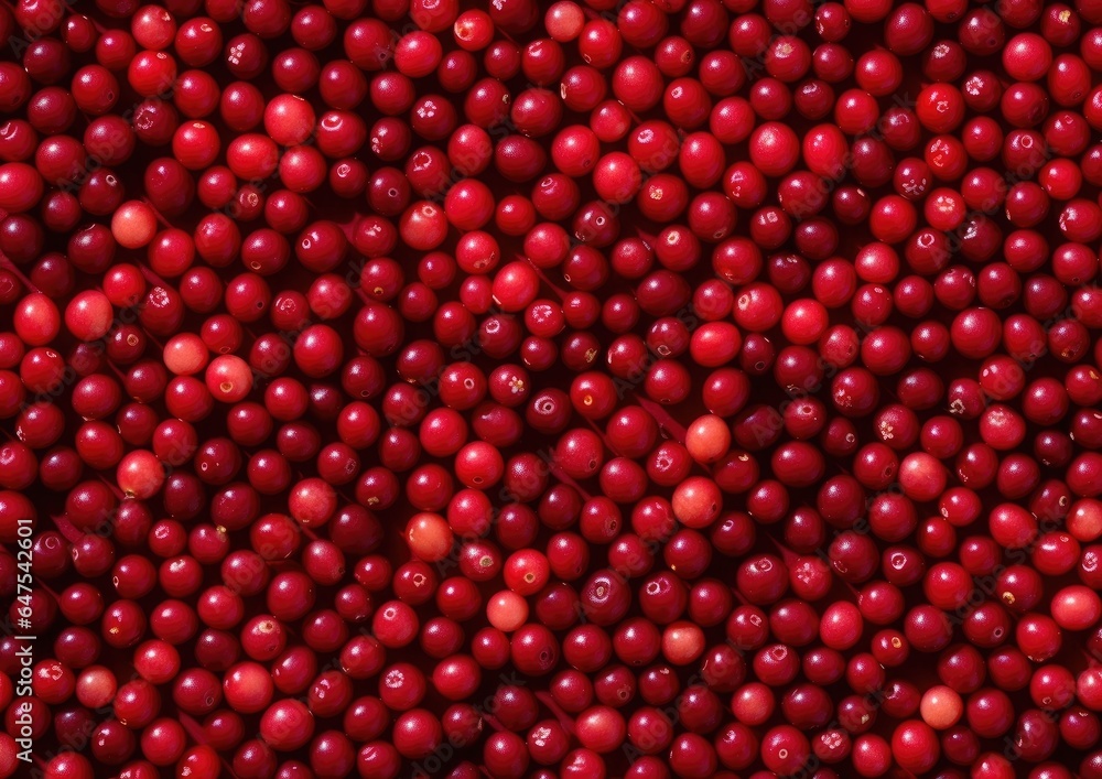 Professional photography of Pattern of Cranberries fruits. Gener Professional photography of Pattern of Cranberries fruits. Gener