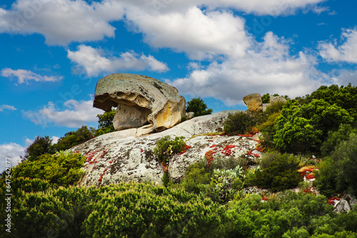 Landscape Granite rocks of Capo Testa, Italy, Sardinia, Santa Teresa di Gallura photo