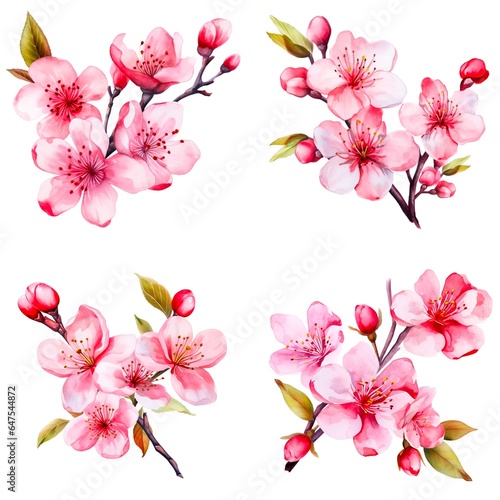 Cherry blossom in watercolor