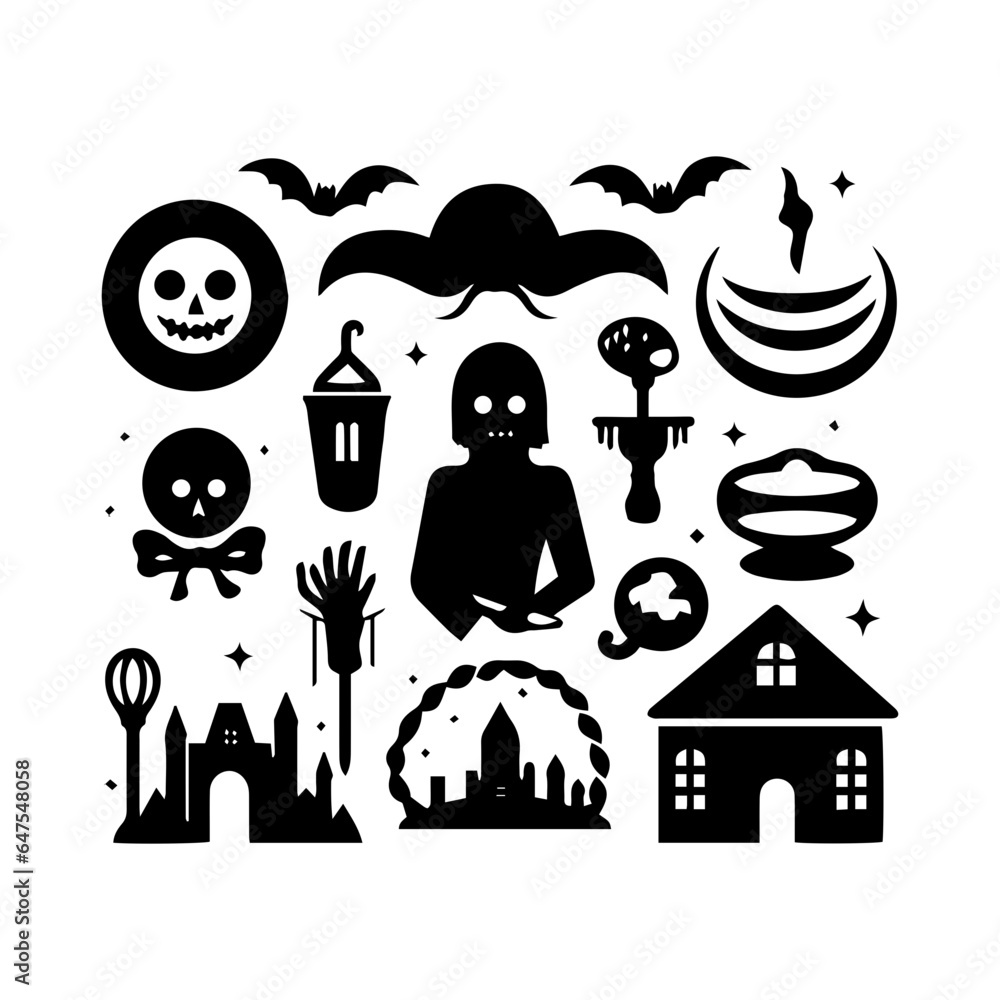 Halloween  isolated on white background