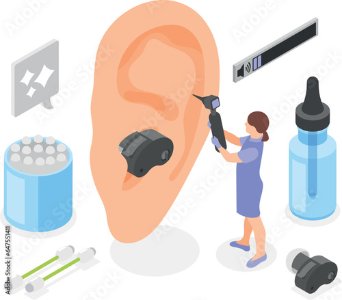 Hearing Hygiene Isometric Concept