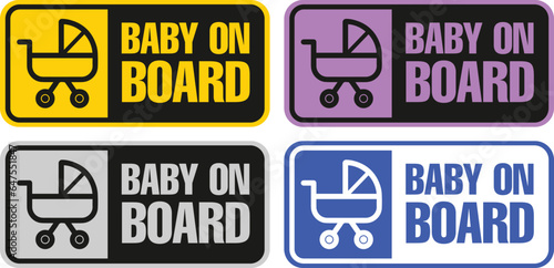 baby on board sticker sign