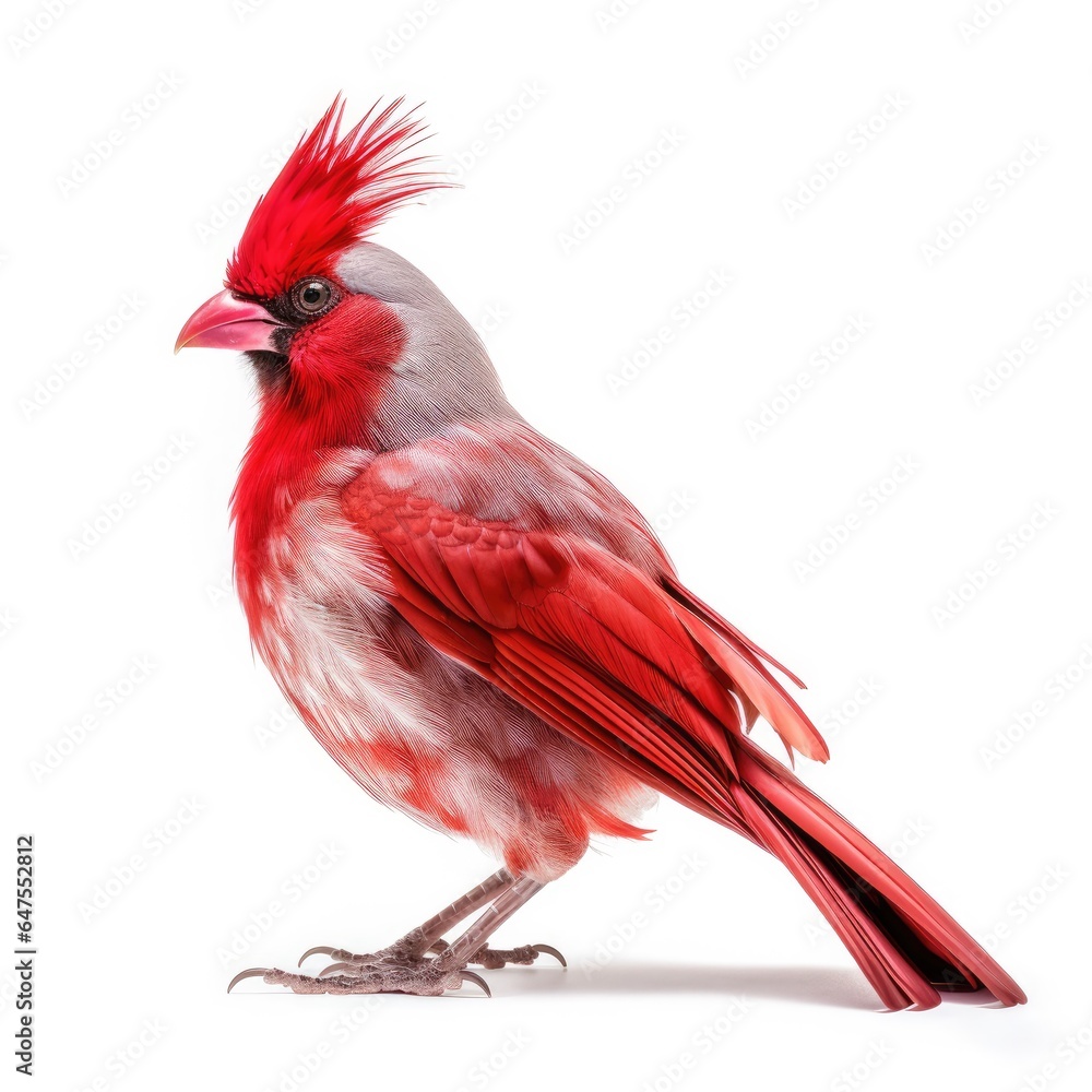 Pyrrhuloxia bird isolated on white background. Pyrrhuloxia bird isolated on white background.