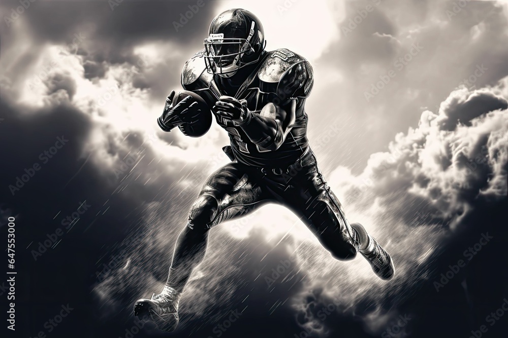 Fototapeta premium American football player
