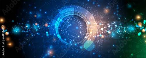 Technology abstract futuristic background for internet business. Big data concept.